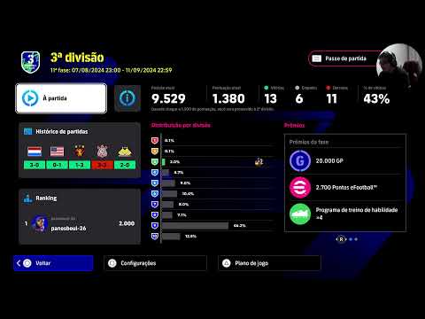 Efootball 24 - PS5- Efootball - Divisão OnLine - 3 Divisão será que voltaremos a vencer!!!