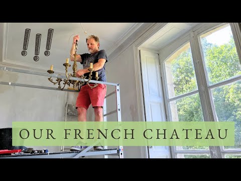 Sneak Peek! Chateau Suite Renovation + Rewiring an Antique Chandelier