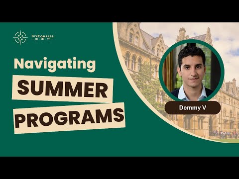 IvyCompass升学讲座|Navigating Summer Programs: Finding the Right Fit Beyond Fame