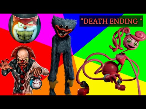 Famous Horror Games Death Endings Compilation | Poppy Playtime | Death Park | Doramon.