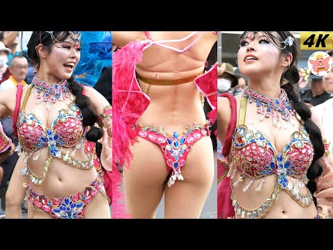 【4K】ウニアン ピンク姫　たたら祭り 2024 #9 Samba in Japan　2024