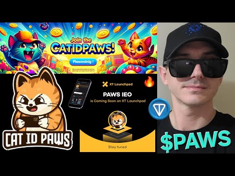 $PAWS - CATID PAWS TOKEN CRYPTO COIN HOW TO BUY CAT ID GAME TELEGRAM BNB BSC TON XT IEO XT.COM NFTS