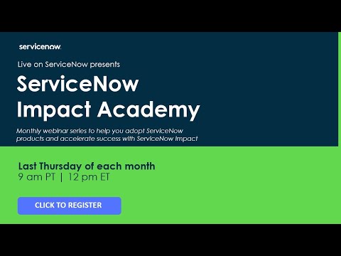 ServiceNow Impact Academy: CoEI Impact Accelerators