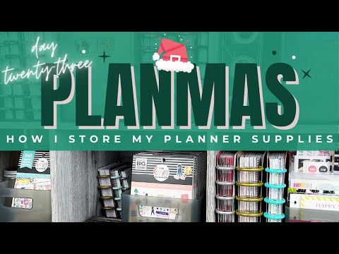 How I Store My Planner Supplies // PLANMAS Day 23 | Plans by Rochelle