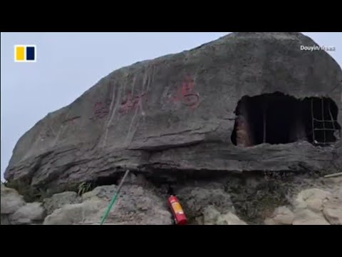 Huge Mountain Top "Boulder" Turns Out To Be Man Made