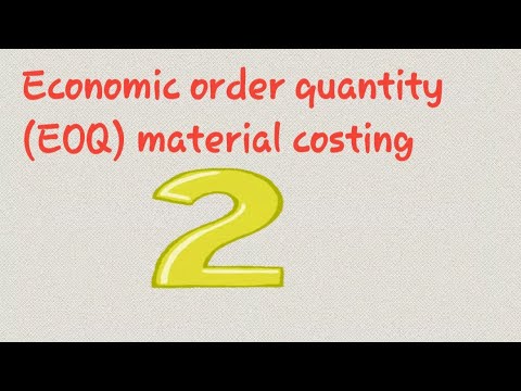 Economic Order Quantity part 2