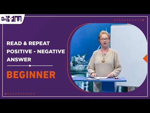 Let's Start English 4 - Read & Repeat / Positive - Negative Answer | Beginner Levels