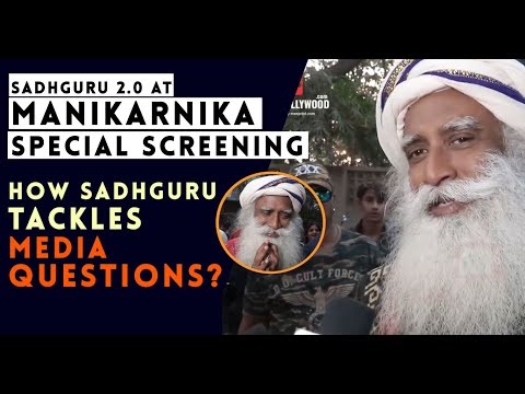 Watch How Sadhguru Tackles Media during Manikarnika Special Screening | Sadhguru 2.0