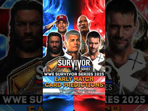 Survivor Series 2025 - Early Match Card #SurvivorSeries #Bevelock #WWE #Shorts