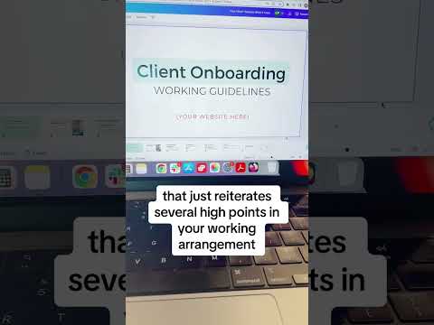 Onboarding clients as a virtual assistant