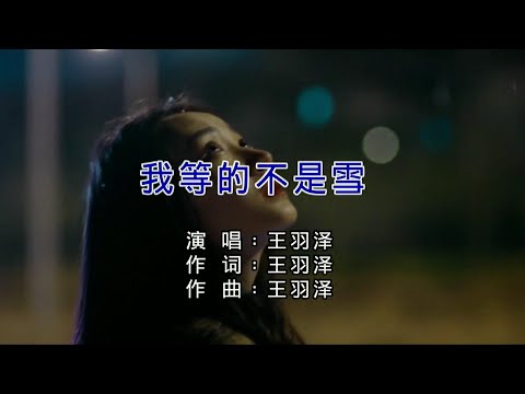 我等的不是雪-王羽泽-伴奏 KARAOKE