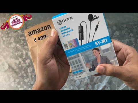 Boya BY-M1 mic unboxing l Best mic under ₹500🔥l Best for making YouTube videos