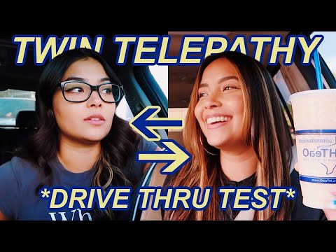 Twin Telepathy Drive-Thru Challenge!!