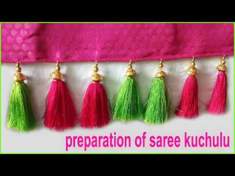 saree kuchu making / how to make saree kuchu / tassels