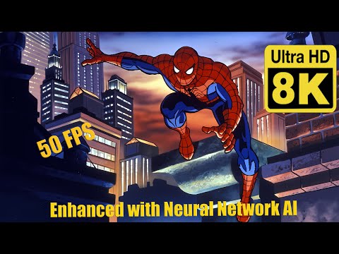 Spider-Man: The Animated Series 8k 50 FPS  (Remastered with Neural Network AI)