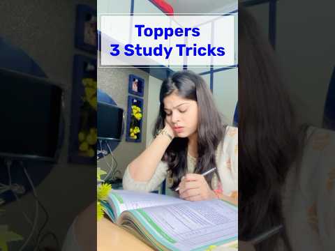 Study Tips Toppers 3 Study Tricks 🎯Studymotivation #kdramamotivation #study #can #cs #cma #upsc