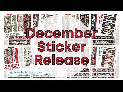 December Sticker Release /  TBM BBP Workbook / Universal 7x9 and 8.5x11 / The Classic Happy Planner