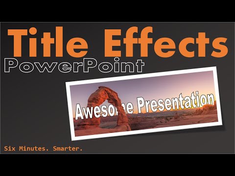 Remove Partial Image Backgrounds to Create Interesting Title Effects in PowerPoint