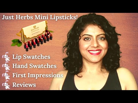 Just Herbs Mini Lipstick Review | Best Organic Lipstick ?