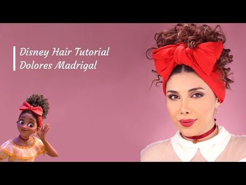 Disney Hairstyle  Dolores madrigal Encanto Hair tutorial