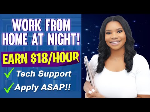 🌙 Work From Home At Night! Beginner-Friendly Tech Support Work-From-Home Job Hiring Now!