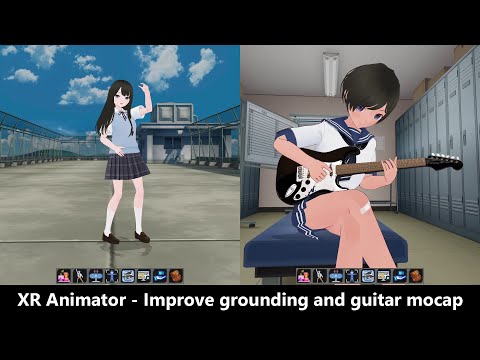 XR Animator v0.24.1 - Improve grounding and guitar mocap