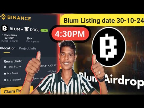 Blum DOGS Airdrop TGE & Secret Tricks | Blum Airdrop Withdraw bank account Binance Scroll SCR