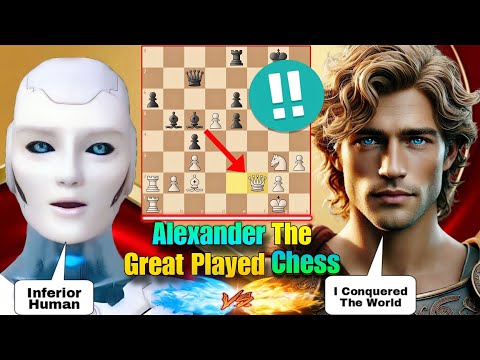 Alexander The Great BRILLIANTLY Trapped Stockfish's Queen in The Epic Chess Game | Historical Chess