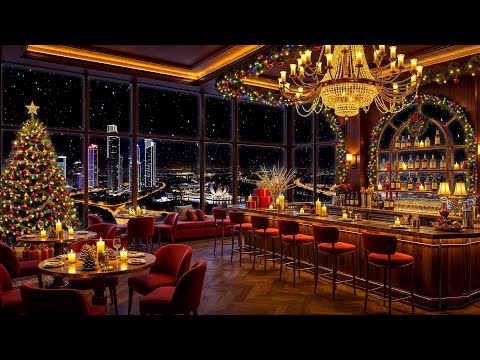 Christmas Jazz Instrumental & Sweet Jazz Saxophone Music in Cozy Bar Ambience for Relax, Study, Work