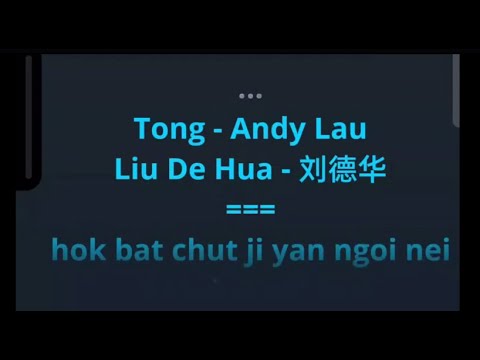 Tong  痛 - Andy Lau [KARAOKE] Female Key