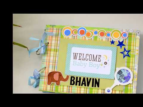 Baby Boy First Year Scrapbook