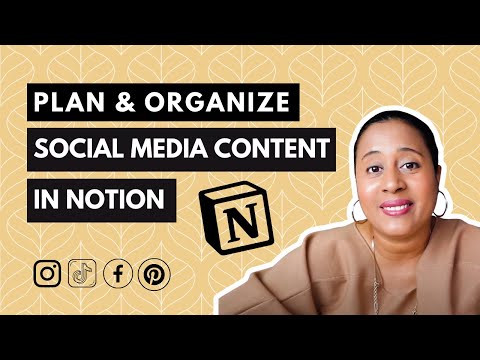 How to Plan Youtube and Social Media Content in Notion