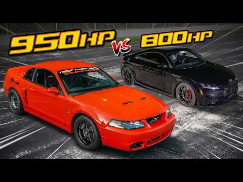 DIG RACE! 800HP Audi TTRS VS 950HP Whipple Cobra (H-Pattern VS Turbo DCT)