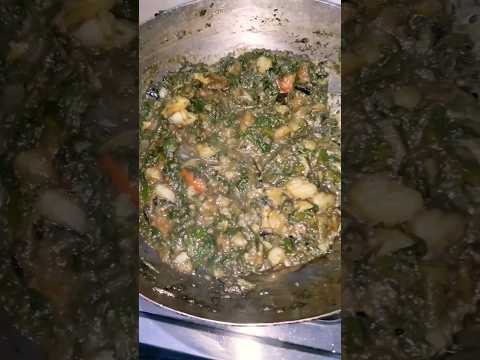 आलू बैंगन पालक की चटपटी सब्जी #cooking #food #viral #trending #shorts