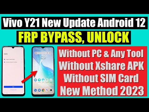 Vivo Y21 FRP Bypass Android 12 Without PC