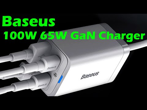 Baseus 100W 65W GaN Charger. Fast Charger 4 in 1 Adapter For iPhone 14 13 12 Pro Max Phone Charger.2