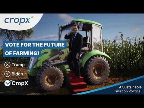 Elect President #CropX for Better Yields -  A Sustainable Twist on Politics! │FUNNY😄