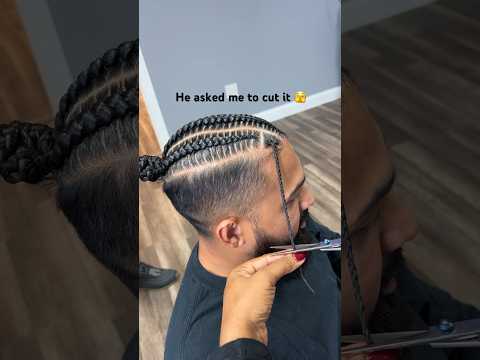 What are your thoughts m? I think it’s a look 🔥 #braid #braids #menbraids #menhairstyle