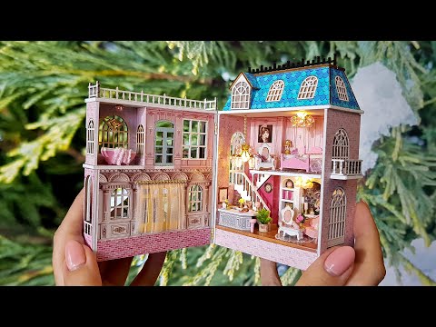 DIY miniature dollhouse kit "Romantic castle" mini house series