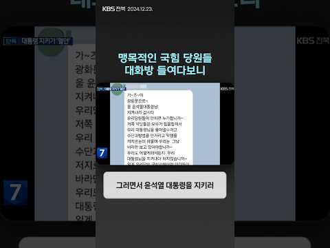 맹목적인 국힘 당원들…대화방 들여다보니 | 자막뉴스