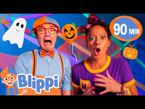 Blippi Goes Trick-or-Treating In A Haunted House 🍬 Halloween For Kids | Educational Videos for Kids