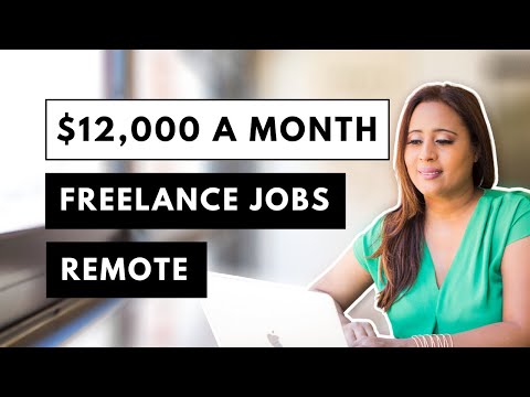 Make 12k a month - Work From Home With These 5 Freelance Jobs