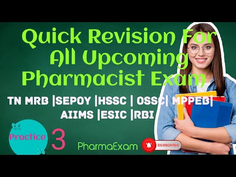 Pharmacist Exam Preparation 2023 /Important MCQs #pharmacistexampreparatin #tnmrb#mppeb#ossc#hssc