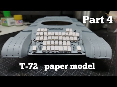 #4 T-72 paper model ERA Kontak-1 (part 4 ) Angraf model kartonowy