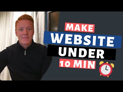 How to Make a Website in 10 mins - 2020 - For Beginners