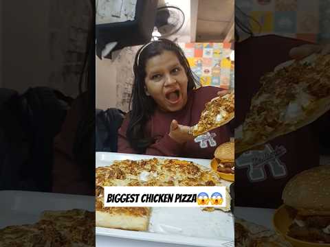 I ate Biggest Chicken Pizza Ever😱😨 #shorts