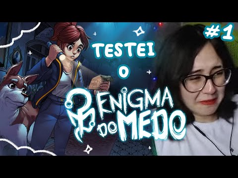 Bela Jogando a DEMO de ENIGMA DO MEDO 🔦🐶 - tiemiau | #1