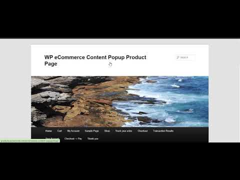 Custom Popup at Product Page for WP e-Commerce By wpproducts