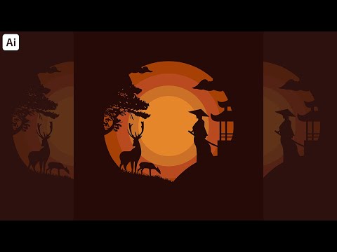 Landscape Vector Art | Adobe Illustrator