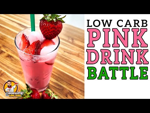 Low Carb PINK DRINK Battle - Copycat KETO Pink Drink Recipe!